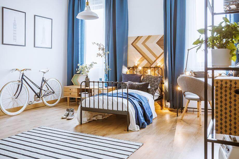 Dormitorio juvenil: jugar y estudiar Dormitorio juvenil: jugar y estudiar